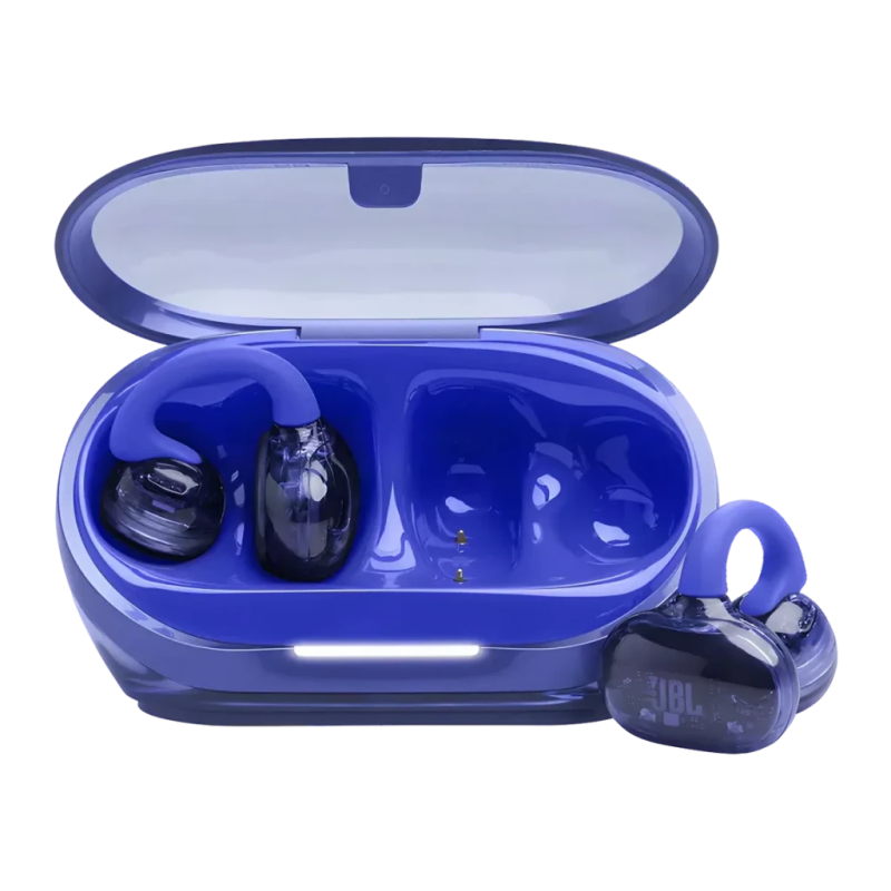 JBL Soundgear Clips Open-Ear Bleu TWS Bluetooth 5.4 32h IP54 Multipoint Écouteurs sans fil