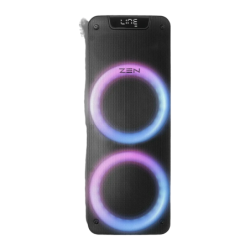 Zen Devices Phoenix Noir 25W 7h 3600mAh radio FM lumières LED entrée AUX Enceinte Bluetooth 5.0