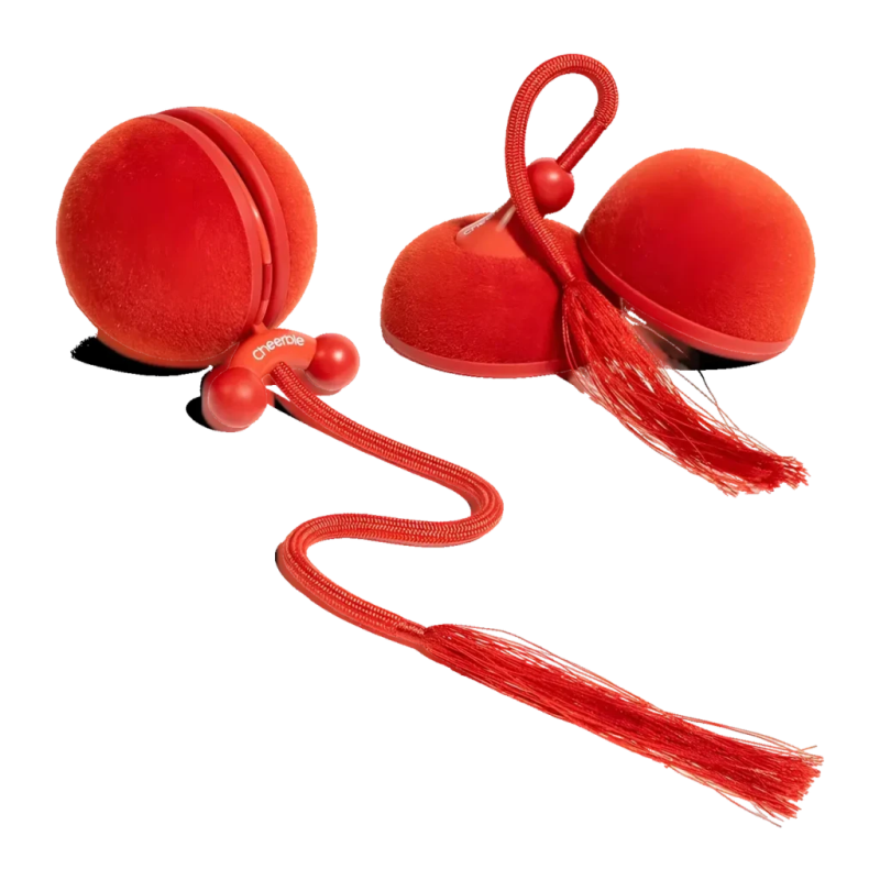 Cheerble Wicked Ball Duo 2 Batterie intégrée Chat Rouge Jouet interactif