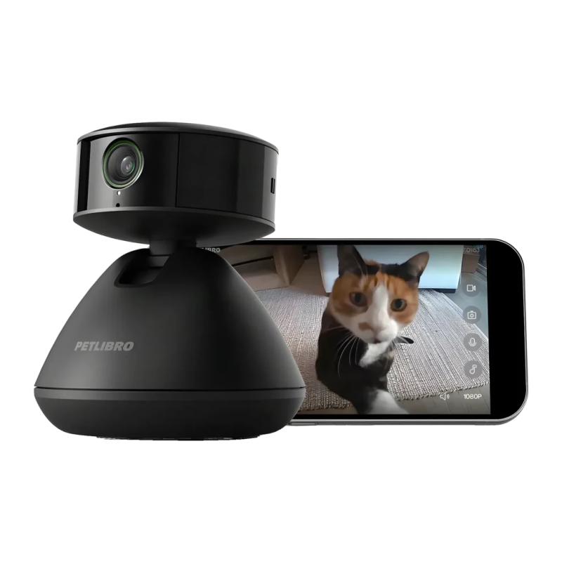 Petlibro Scout AI Noir 1080p WiFi 360° app Caméra pour animaux