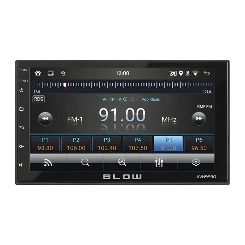 Blow Noir Android Auto 7 pouces Tactile AVH-9930 Bluetooth Autoradio