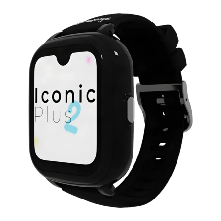 SaveFamily Iconic Plus 2 4G Noir Bouton SOS Caméra intégrée 1,78 pouces GPS IP67 Montre connectée