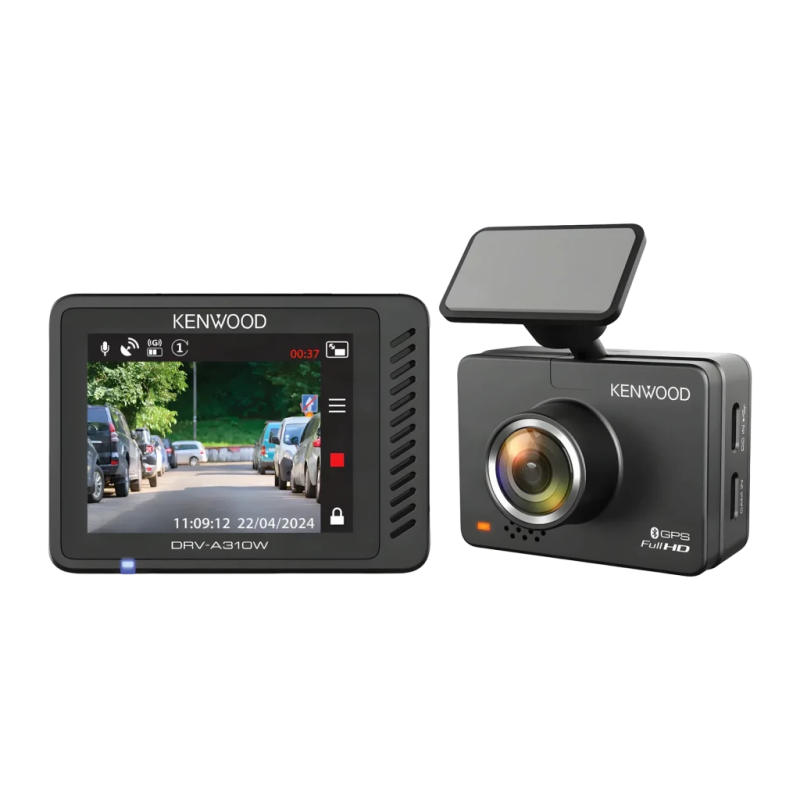 Kenwood Noir 1080p GPS WiFi DRV-A310W Dashcam