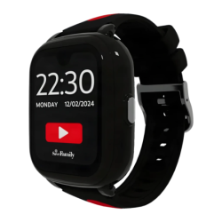 SaveFamily Iconic Plus 2 4G Noir Appels SOS Vidéoappel 1,78 pouces GPS IP67 Montre connectée