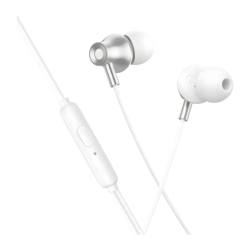 Hoco M119 Jack 3,5 mm Argent In-Ear avec micro Écouteurs