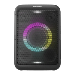 Panasonic SC-BMAX5 Noir 75W 9h 2475mAh mains libres radio FM lumières LED entrée AUX Enceinte Bluetooth 5.0
