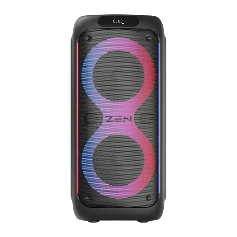 Zen Devices Rings Noir 95W 7h 5500mAh radio FM lumières LED entrée AUX Enceinte Bluetooth 5.0
