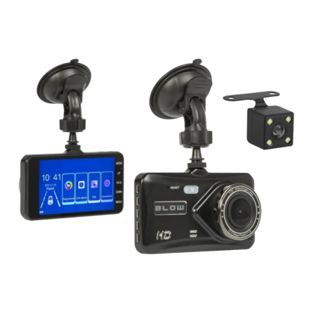 BLOW Blackbox DVR F800 Dual Noir 2CH 1080p 4 pouces Dashcam