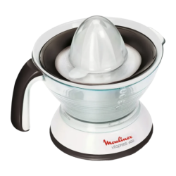 Moulinex Vitapress 25W avec récipient à jus Blanc/Gris PC300B Presse-agrumes