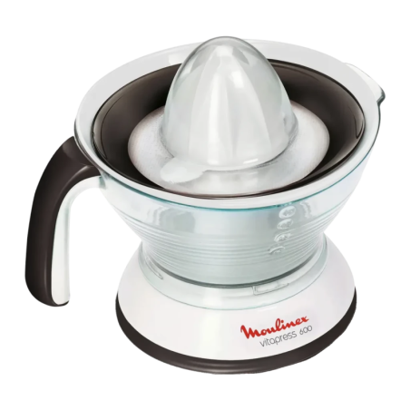 Moulinex Vitapress 25W avec récipient à jus Blanc/Gris PC300B Presse-agrumes