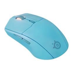 SteelSeries Rival 3 Wireless Gen 2 18000 DPI RGB Bleu Clair 6 boutons Bluetooth + 2,4GHz 84 g Souris gaming sans fil