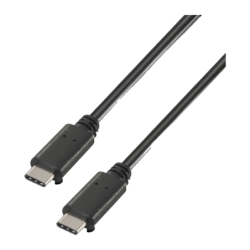 Câble USB AISENS A107-0057 USB-C vers USB-C 2.0 3A 2m Noir