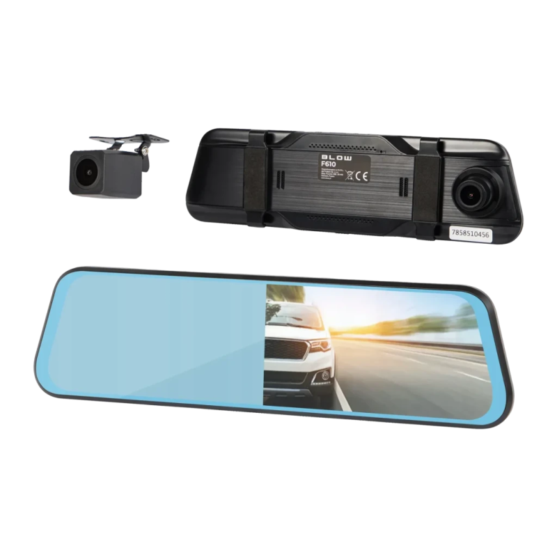 Rétroviseur BLOW DVR F610 2CH Full HD 1080p 10 pouces mode parking Dashcam