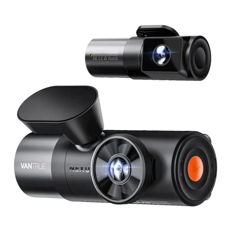 Vantrue N5 Nexus 5 4K Noir 4 Canaux + 3x 1080p GPS WiFi 3,19 pouces vision nocturne mode parking Dashcam