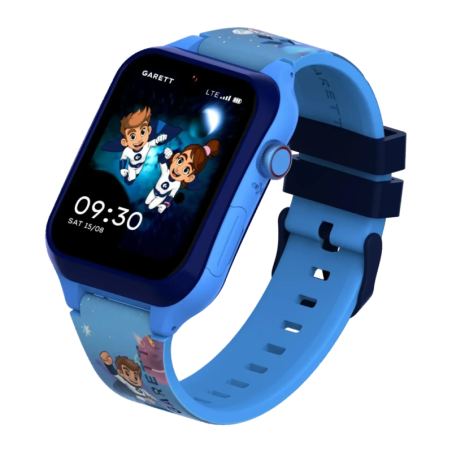 Garett Kids Essa 2 AI 4G Bleu 1,78 pouces AMOLED GPS Bouton SOS Caméra 5MP 1 jour IP68 Montre connectée