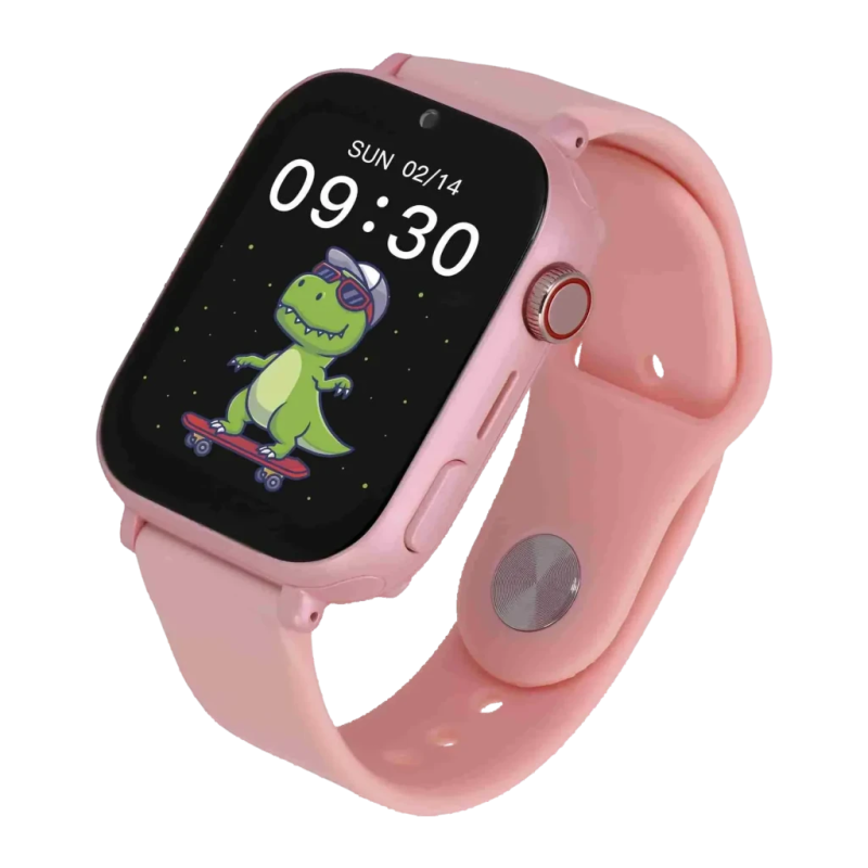 Garett Kids Nice Pro LBS 4G Rose 1,85 pouces IPS GPS WiFi Bouton SOS Vidéoappel IP67 Montre connectée