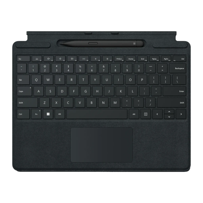 Clavier avec housse Microsoft Surface Pro Signature Keyboard avec Touchpad et Slim Pen 2 Noir