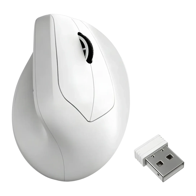 Keychron M5 30000 DPI Blanc Bluetooth + 2,4GHz 95 g Souris sans fil