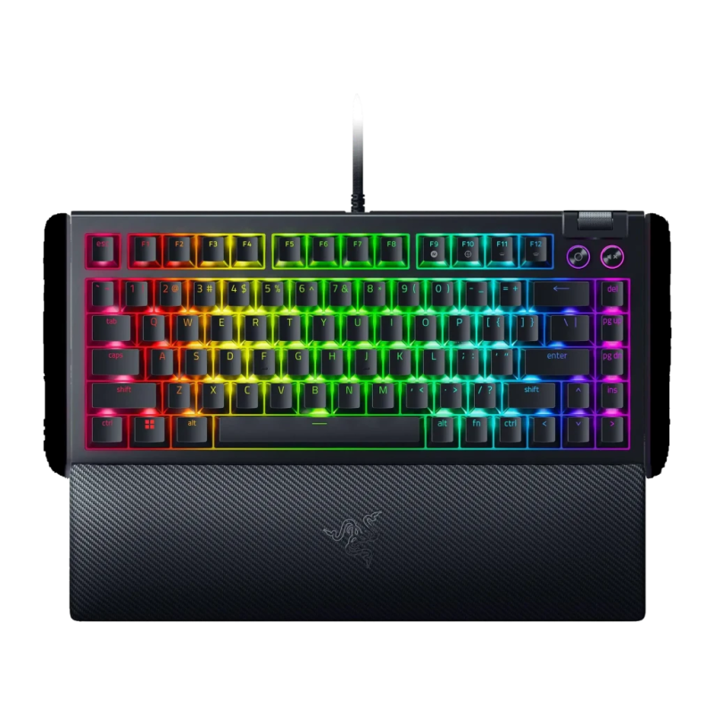 Razer BlackWidow V4 75% Hot-Swap RGB Noir anglais mécanique Clavier gaming