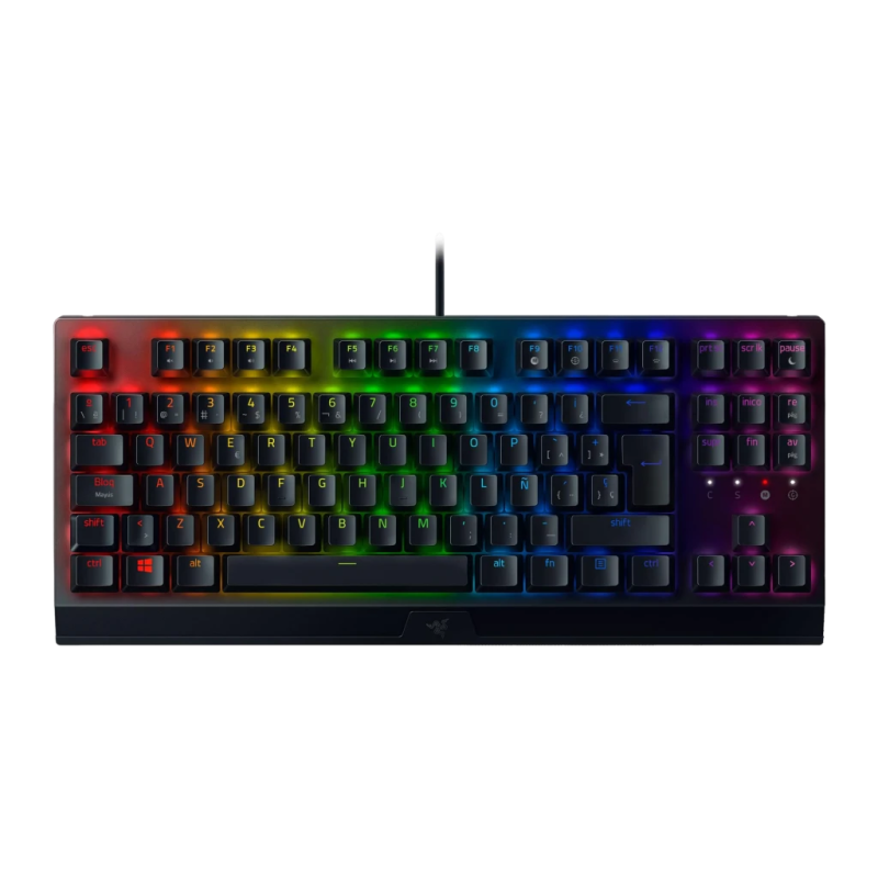 Razer BlackWidow V3 TKL Yellow Switch Chroma RGB QWERTY Espagnol Clavier gaming