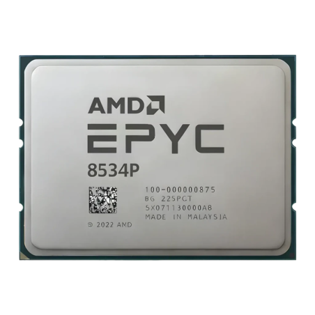 AMD EPYC 8534P 64 cœurs Socket SP6 OEM 128 threads 3,1GHz Processeur