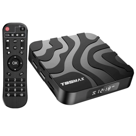T95 Max 4Go/32Go Android 12 4K WiFi double bande Bluetooth H618 TV Box