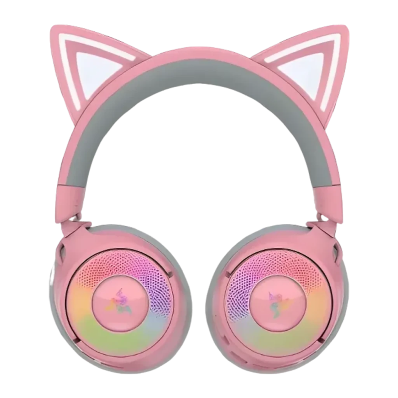 Razer Kraken Kitty V3 Pro Quartz Arceau Bluetooth 5.3 70h Casque gaming sans fil