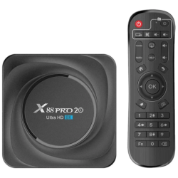 X88 Pro 20 8GB/128GB Android 11 4K WiFi double bande Bluetooth Gigabit TV Box
