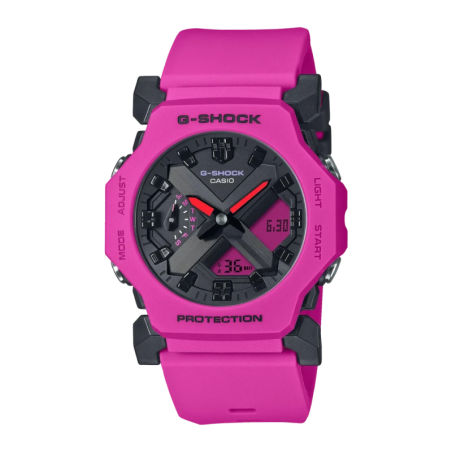 Casio G-Shock GA-2300-4A Chronomètre Alarme Compte à rebours Rose Montre analogique et numérique