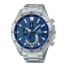Casio Edifice EFV-620D-2AV Argent Bleu Chronographe Analogique Batterie 3 Ans 10ATM