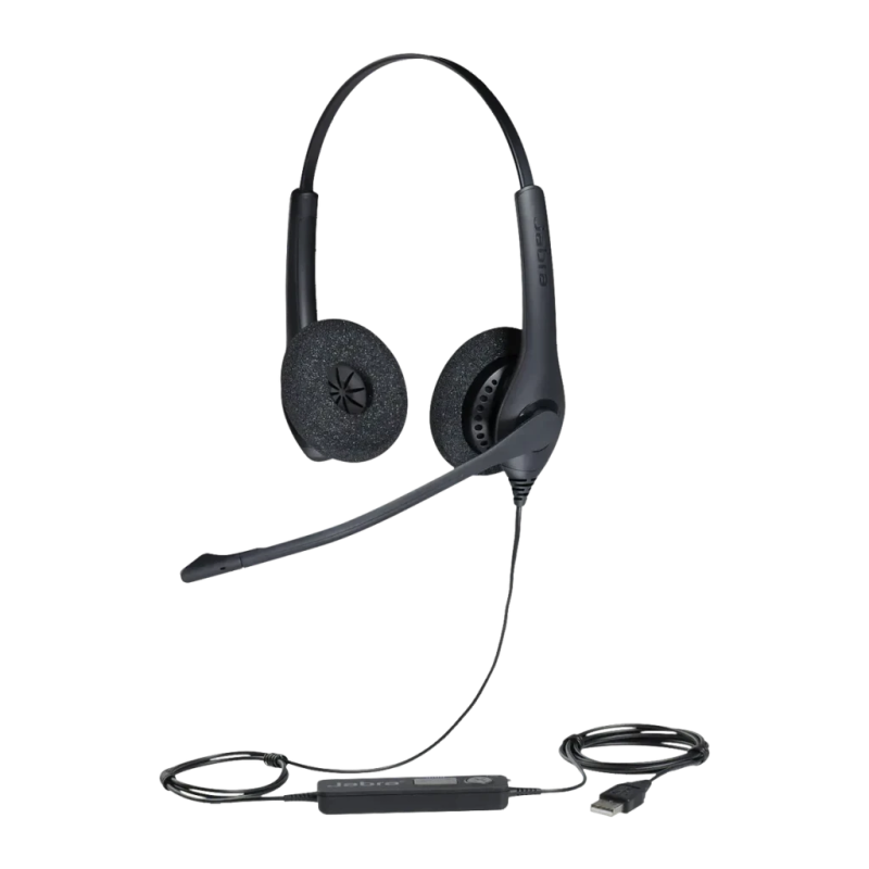 Jabra Biz 1500 Duo USB Réduction de bruit Arceau avec micro Casque