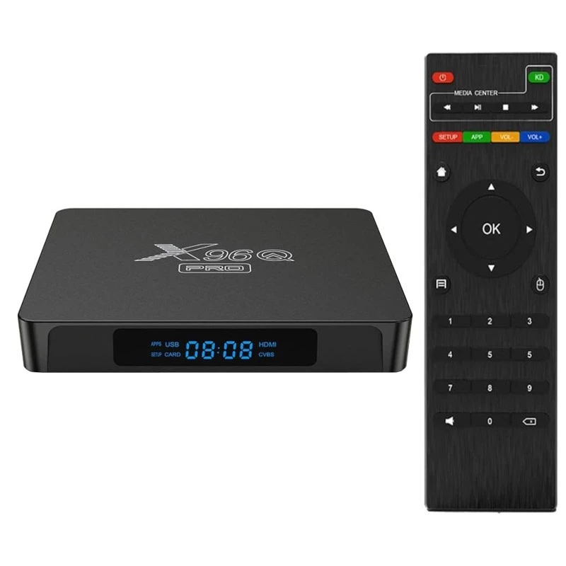X96Q PRO 1Go/8Go Android 10 4K WiFi double bande Bluetooth H313 TV Box