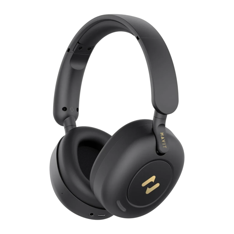 Havit H655BT Pro Noir Arceau ANC Bluetooth 5.3 80h Casque sans fil