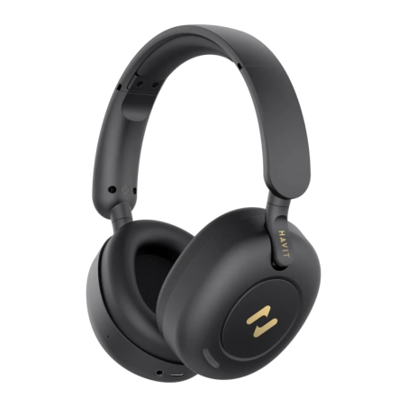 Havit H655BT Pro Noir Arceau ANC Bluetooth 5.3 80h Casque sans fil