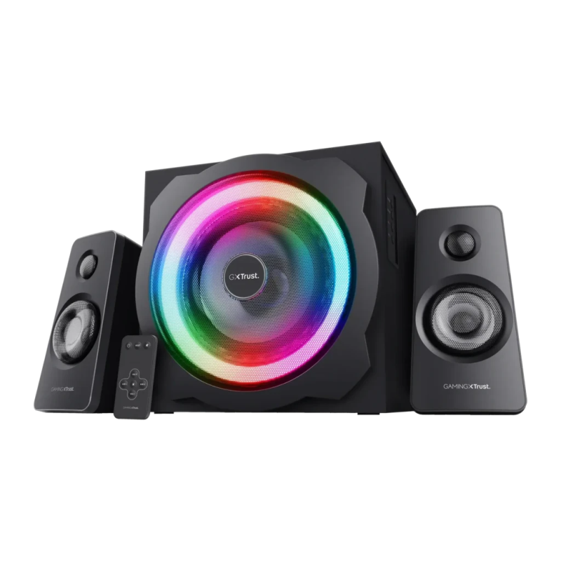 Trust GXT 629 Tytan RGB 2.1 Caisson de basses 30W 60W RMS Jack 3,5mm Système d'enceintes