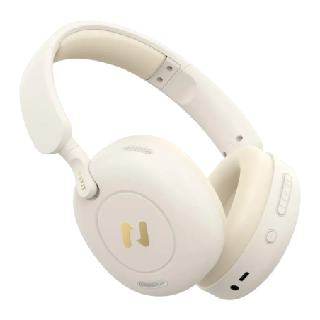 Havit H655BT Pro Beige Arceau ANC Bluetooth 5.3 80h Casque sans fil