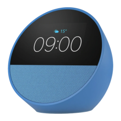 Amazon Echo Spot 2024 2,83 pouces Tactile Bleu Océan Bluetooth 5.0 WiFi Enceinte intelligente Alexa