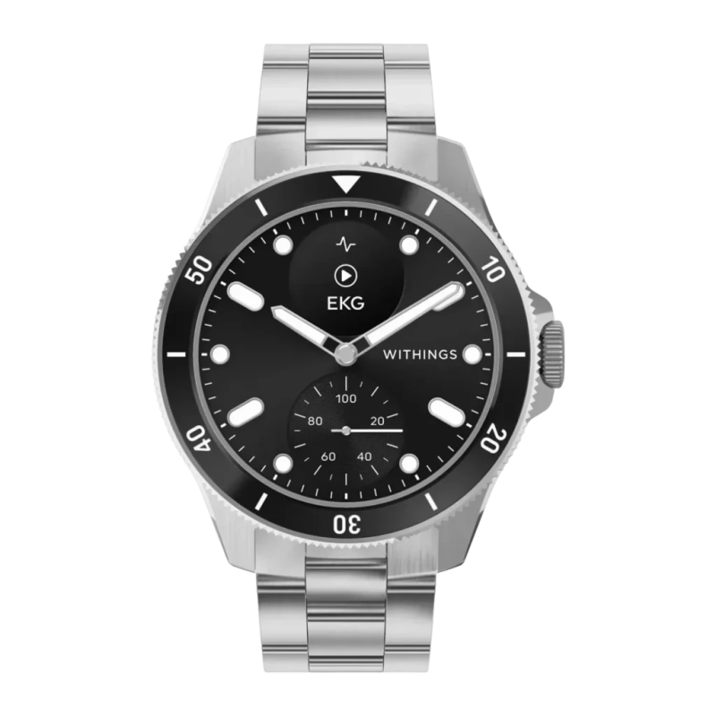 Withings ScanWatch Nova 42 mm Noir 0,63 pouces OLED Fréquence cardiaque SpO2 30 jours 10ATM Montre connectée