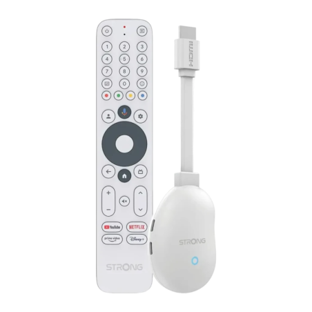 Strong LEAP-NEVE 2GB/8GB Blanc Android 12 4K Dolby Vision HDR10+ WiFi 6 Bluetooth 5.0 RTD1325 TV Stick