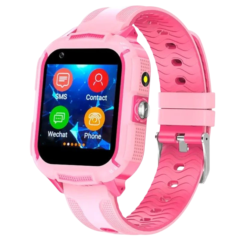 T35C 4G Rose 1,4 pouces TFT GPS IP67 Smartwatch pour enfants - Montre connectée