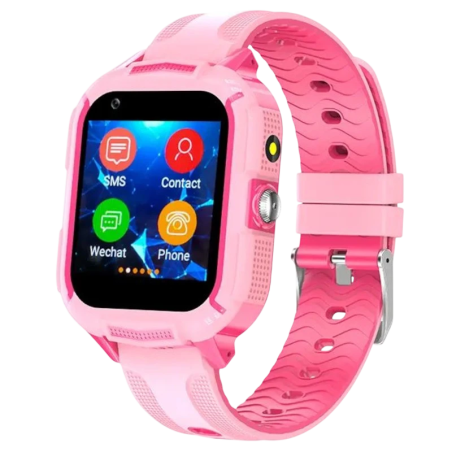 T35C 4G Rose 1,4 pouces TFT GPS IP67 Smartwatch pour enfants - Montre connectée