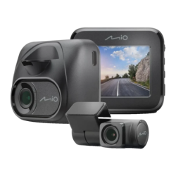 Mio MiVue C595WD 2CH Full HD 1080p GPS 2 pouces vision nocturne mode parking supercondensateur Dashcam