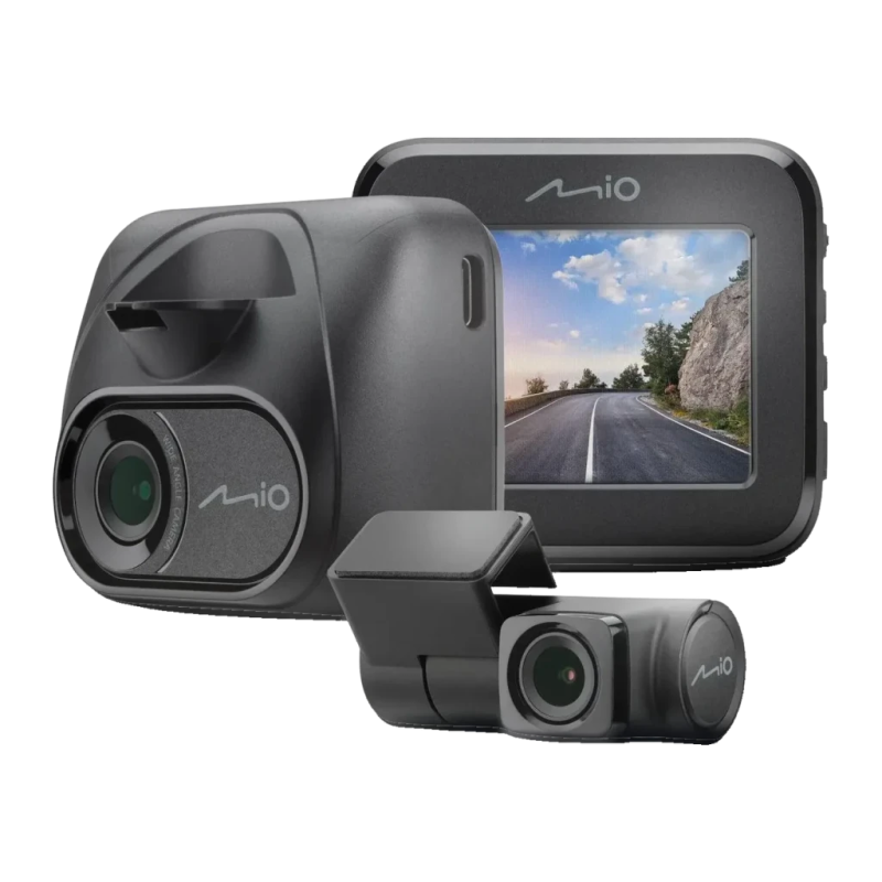 Mio MiVue C595WD 2CH Full HD 1080p GPS 2 pouces vision nocturne mode parking supercondensateur Dashcam