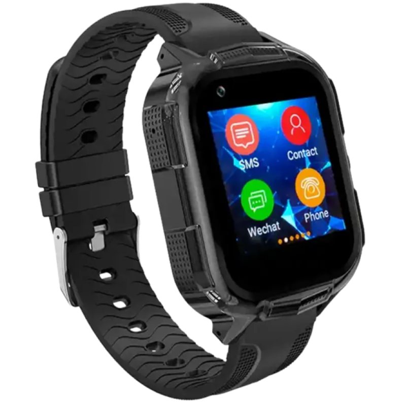 T32C 4G Noir 1,4 pouces IPS GPS IP67 Smartwatch pour enfants - Montre intelligente