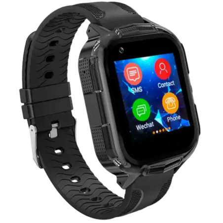 T32C 4G Noir 1,4 pouces IPS GPS IP67 Smartwatch pour enfants - Montre intelligente