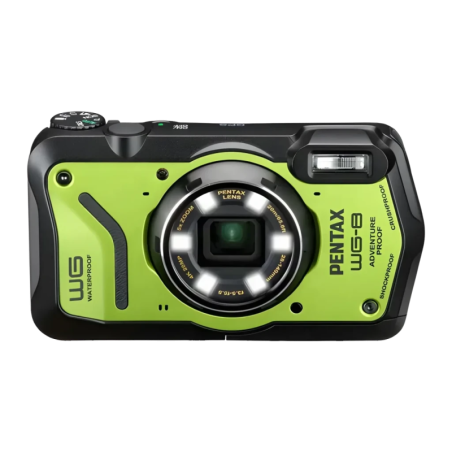 Pentax WG-8 Vert 4K Ultra HD 20m 20MP zoom optique 5x Appareil photo compact étanche