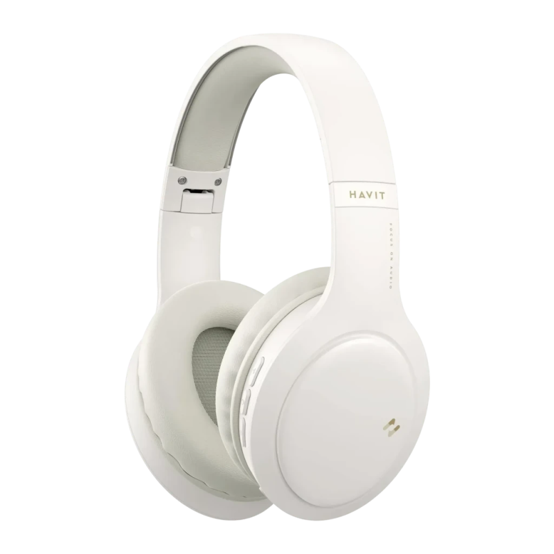 Havit H633BT Beige Arceau Bluetooth 5.1 20h 40mm Driver Casque sans fil