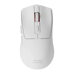 Mars Gaming MM-T3 Switches Huano 14400 DPI Blanc 7 boutons Bluetooth + 2,4GHz RGB 67 g Souris sans fil