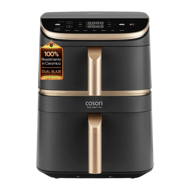 Cosori Turbo Tower Pro Smart Chef Edition 10,8L WiFi 2630W Noir écran tactile Friteuse à air