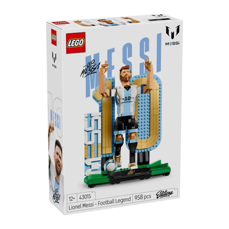 Set LEGO Editions Lionel Messi : Légende du Football 43015 958 pièces 12+ ans